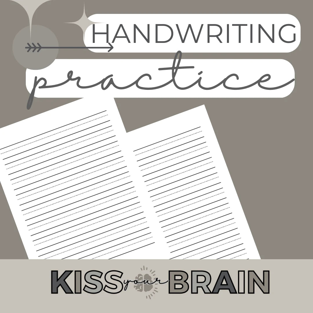 Handwriting Practice Paper for Kids: Line Blank Letter, Number and Sentence Practice Sheet